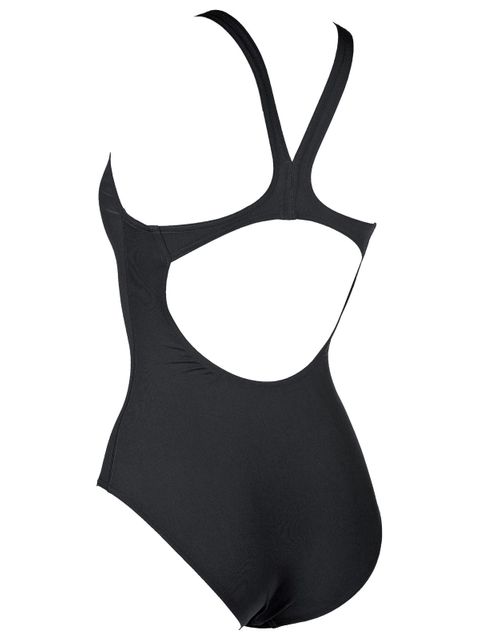 Arena Solid Black Womens One Piece Back