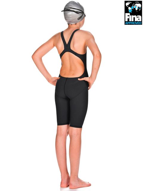 Arena Powerskin ST Junior Black Kneelength
