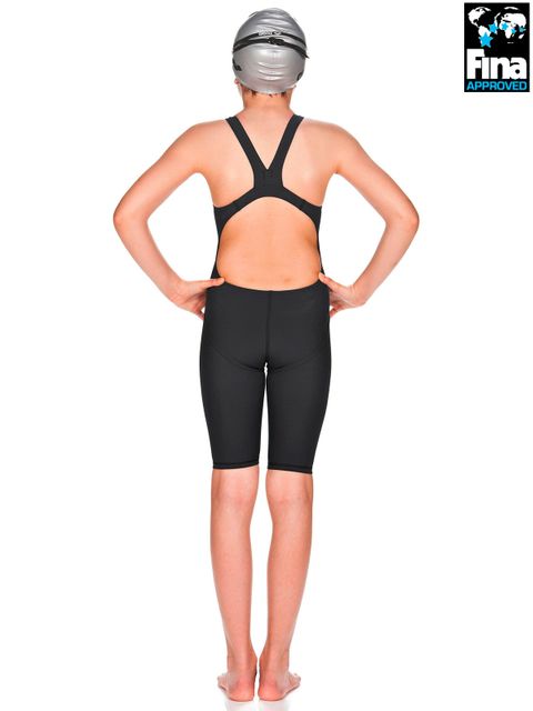 Arena Powerskin ST Junior Black Kneelength