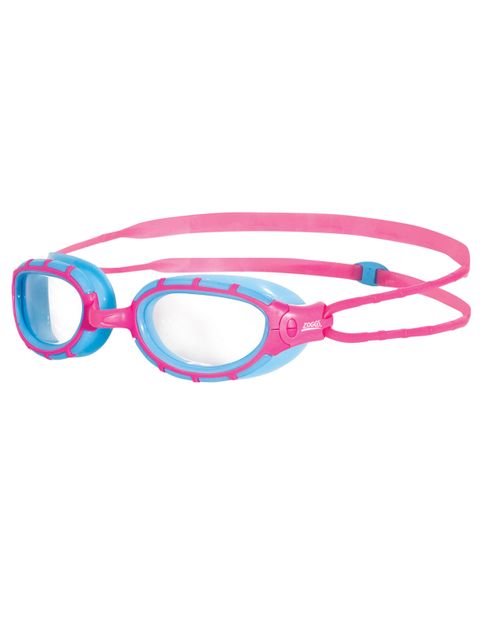 Zoggs Predator Junior Pink & Blue Clear Lens Goggles 2