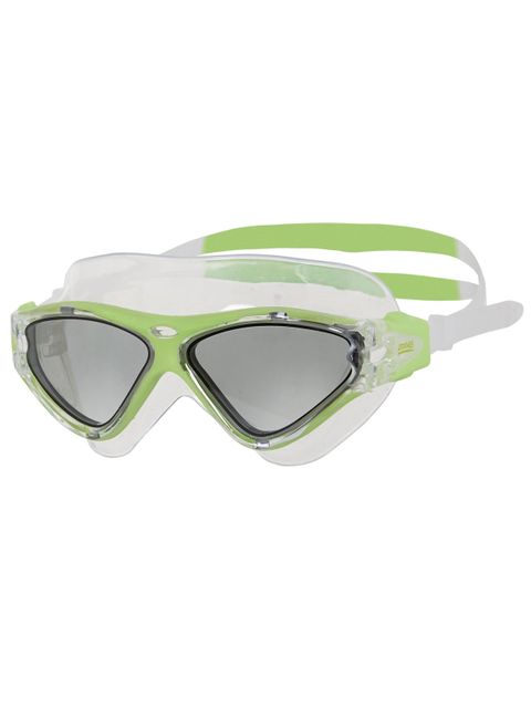 Zoggs Tri-Vision Green & Clear Smoke Lens Mask 1