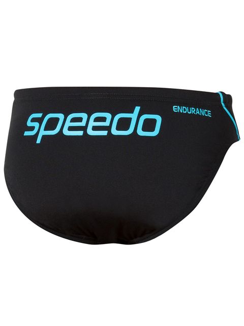 Speedo Endurance Logo Turquoise Boys Briefs Back