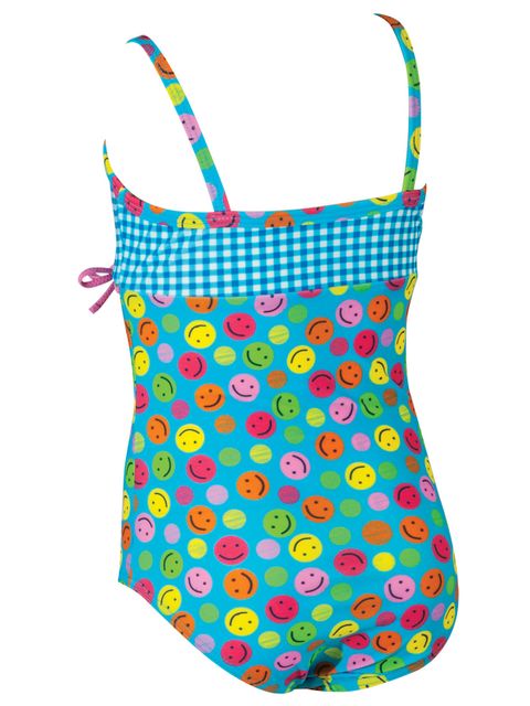 Zoggs Happy Check Toddler Girls One Piece Back