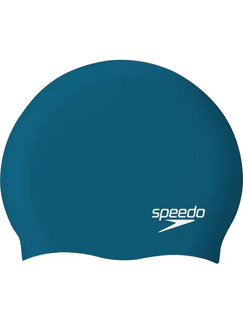 Speedo Plain Moulded Swim Cap - Dark Teal