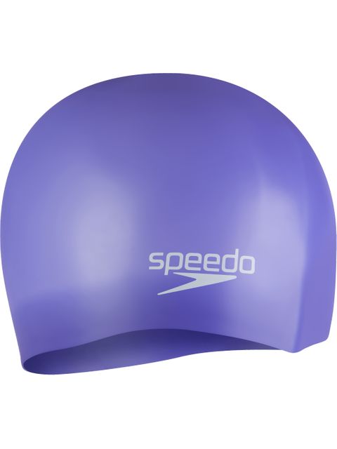Speedo Plain Moulded Swim Cap - Indigo Glow