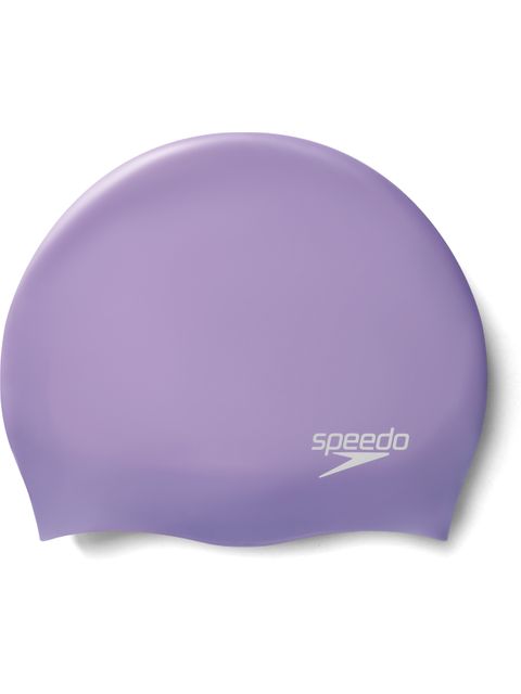 Speedo Plain Moulded Swim Cap -  Miami Lilac Metallic