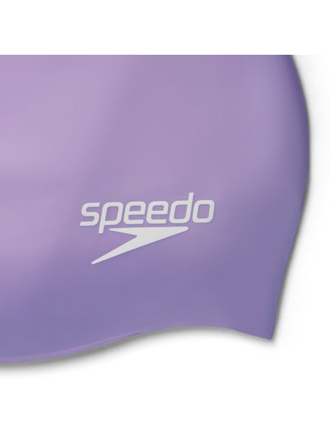 Speedo Plain Moulded Swim Cap -  Miami Lilac Metallic