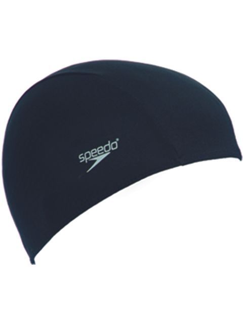 Speedo Polyester Swim Cap - Black