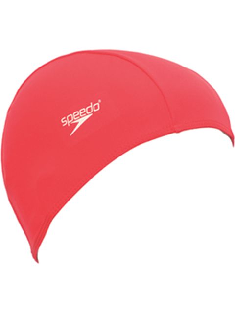 Speedo Polyester Swim Cap - Red