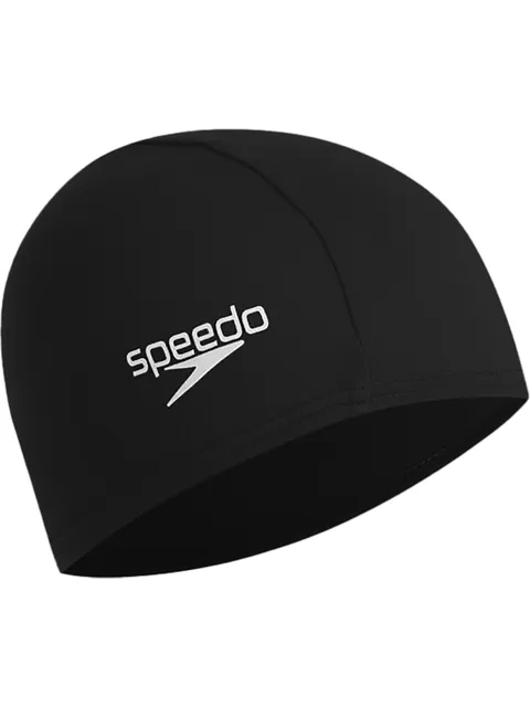 Speedo Polyester Swim Cap - Black