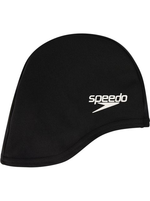 Speedo Junior Polyester Swim Cap - Black