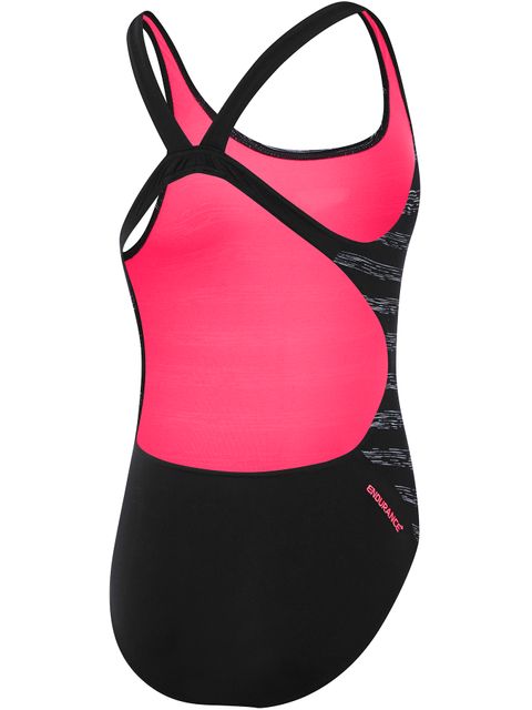 Speedo Leaderback One Piece - Marl Stripe