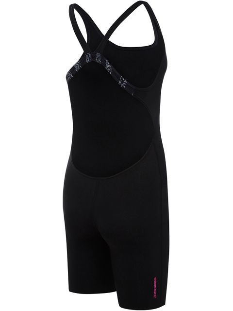 Speedo Leaderback Legsuit - Marl Stripe