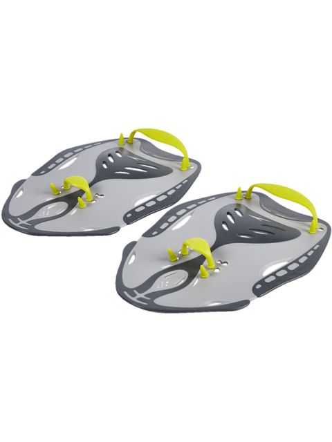 Speedo Biofuse Power Paddles - Oxide Grey & Lime Punch