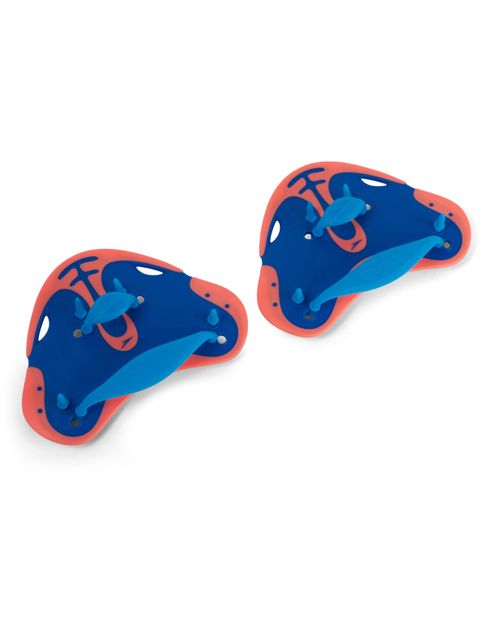 Speedo Finger Paddles - Blue Flame/Fluro Tangerine