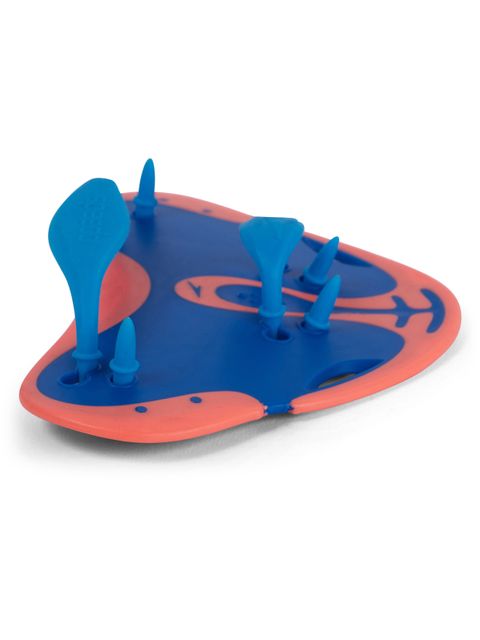 Speedo Finger Paddles - Blue Flame/Fluro Tangerine