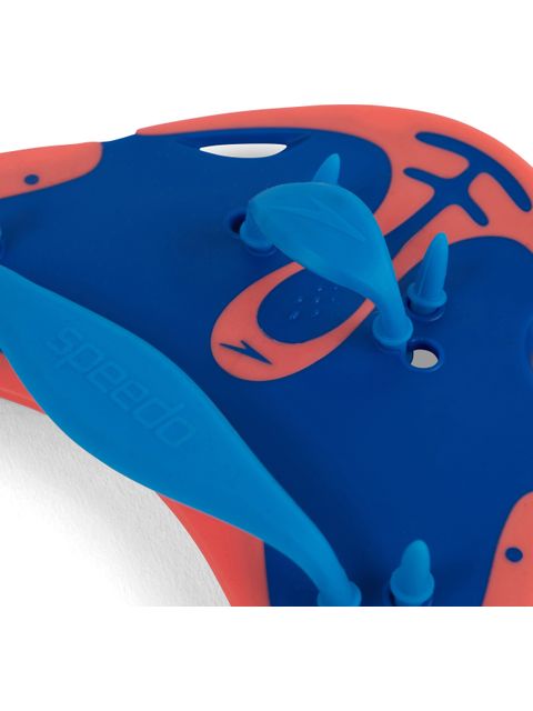 Speedo Finger Paddles - Blue Flame/Fluro Tangerine