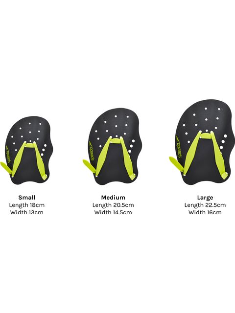 Speedo Tech Paddles - Oxide Grey & Lime Punch