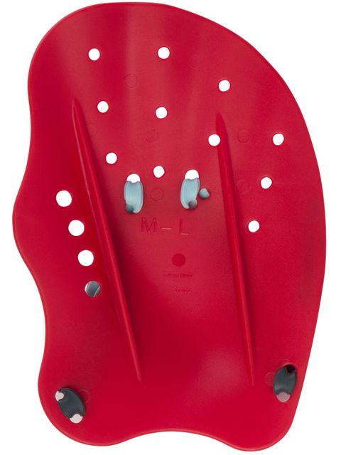 Speedo Tech Hand Paddles - Lava Red, Chilli Blue & Grey