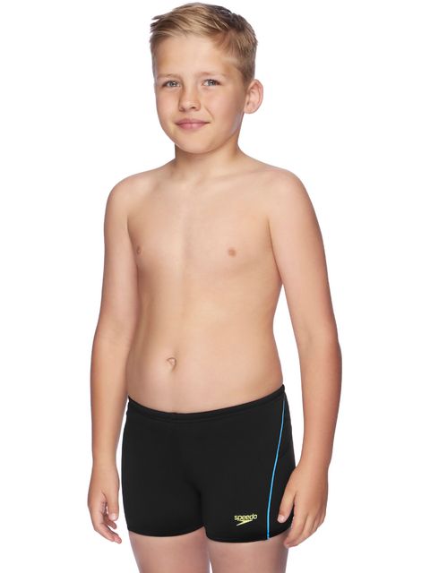 Speedo Endurance Boys Black & Yellow Aquashorts
