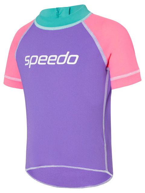 Speedo Logo Candy Floss Toddler Girls Sun Top 1