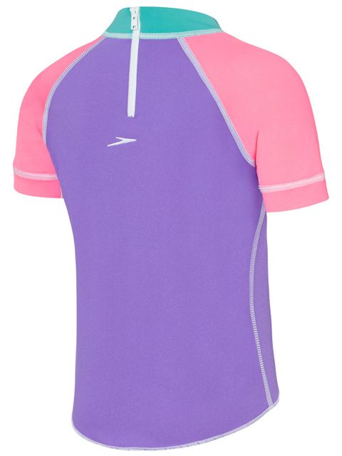 Speedo Logo Candy Floss Toddler Girls Sun Top 2