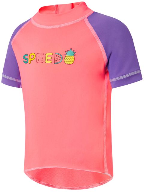 Speedo Logo Toddler Girls Sun Top 1