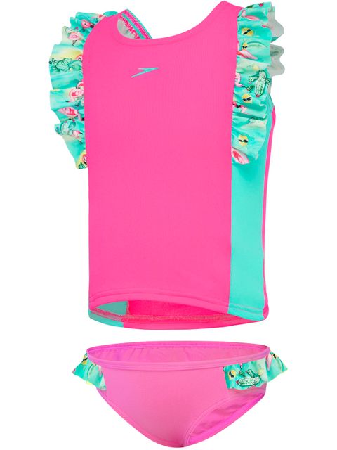 Speedo Frilly Toddler Girls Tankini Set
