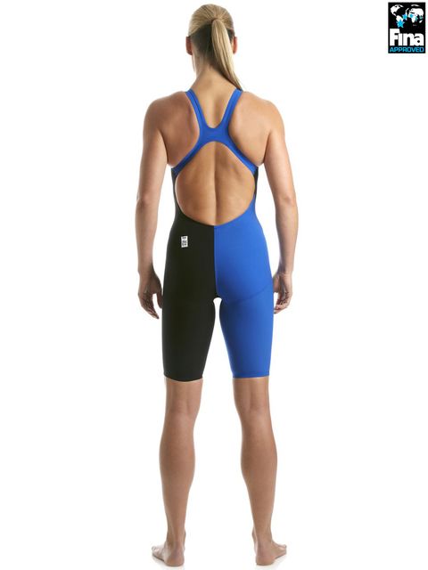 Speedo LZR Racer Elite 2 Black & Blue Kneelength