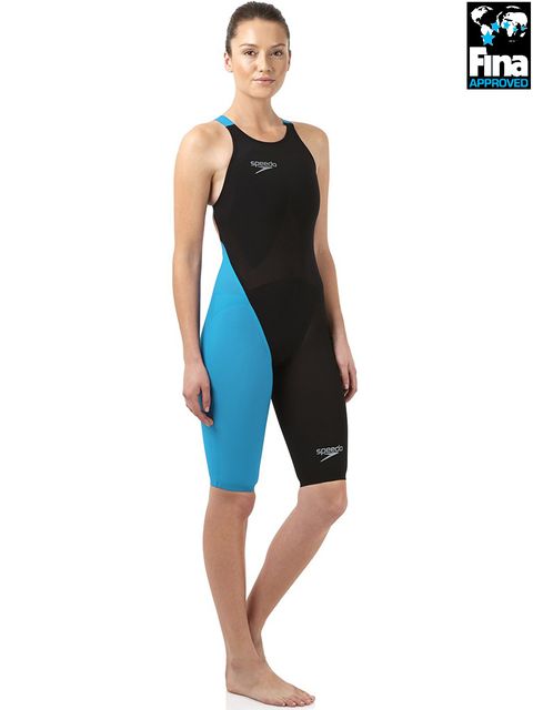 Speedo LZR Racer Elite 2 Navy & Japan Blue Kneelength