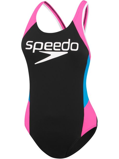 Speedo Muscleback One Piece - Block Pink & Amalfi