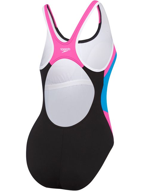 Speedo Muscleback One Piece - Block Pink & Amalfi