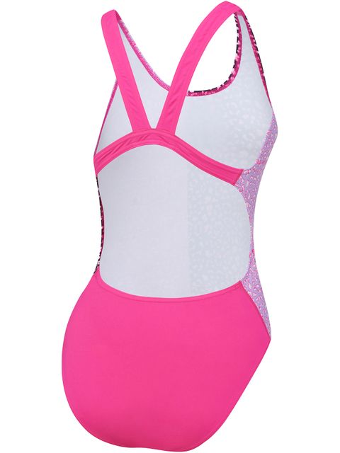 Speedo Leaderback One Piece - Leopard Pink