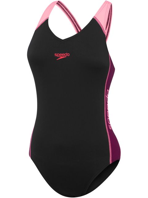 Speedo Splice One Piece - Cabernet