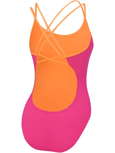 Speedo Crossback One Piece - Pink & Funray