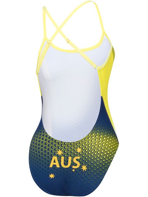 Speedo Open Crossback One Piece - Swim to Tokyo Olympic Replica