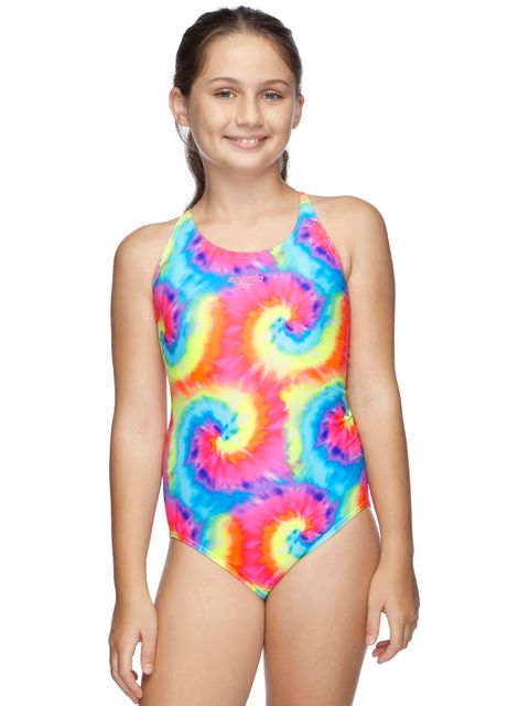 Speedo Squad Loopback One Piece - Tie Swirl