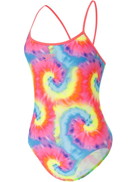 Speedo Squad Surf High Leg One Piece - Tie Swirl