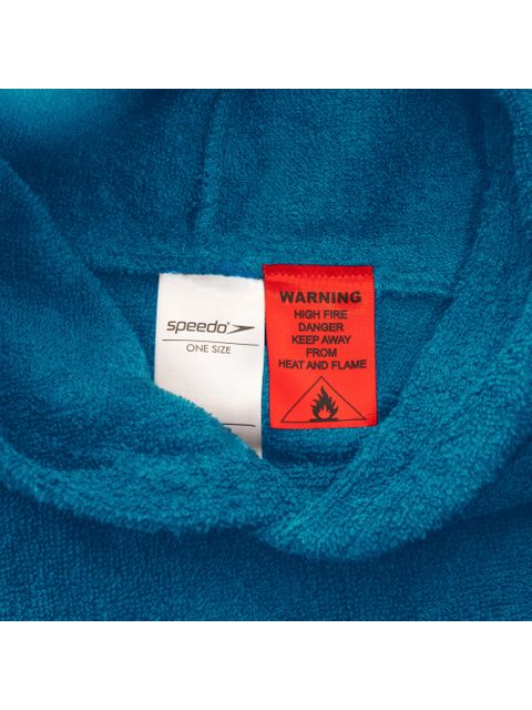 Speedo Junior Hooded Towel - Blue/Whte