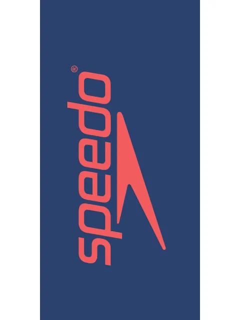 Speedo Logo Towel - Blue/Orange