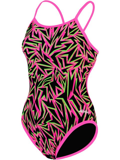 Elekrta Reversible Pink & Black Womens One Piece