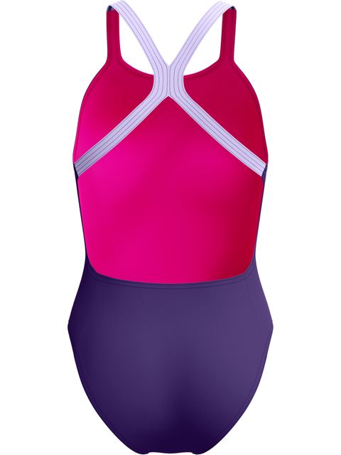 Speedo Solid Powerback One Piece - Acai Purple