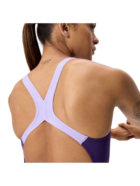 Speedo Solid Powerback One Piece - Acai Purple