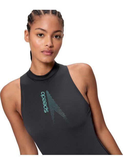 Speedo Hydrasuit One Piece - Anthracite/Mayan Blue