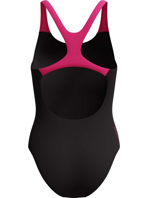 Speedo Medley Logo Medalist One Piece - Anthracite/Pink