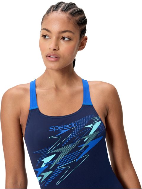 Speedo Medley Logo One Piece - Peacoat/Sapphire