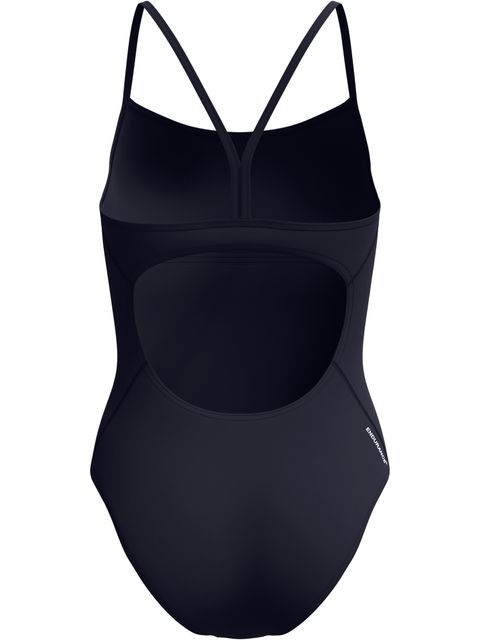 Speedo Classic Logo Thinstrap One Piece - Anthracite