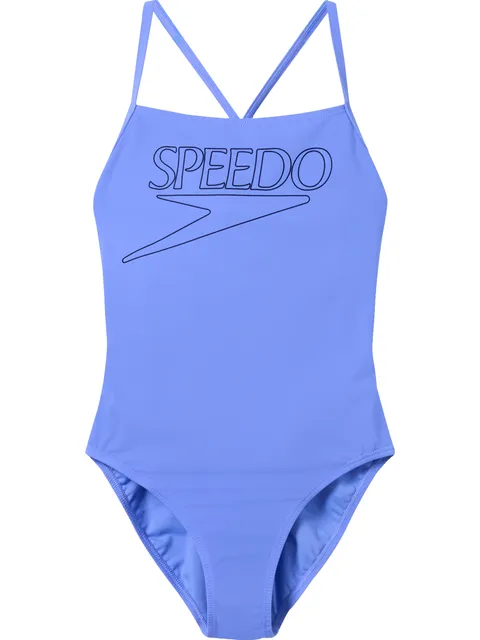 Speedo Logo Thin Strap One Piece - Moonlight Lavender