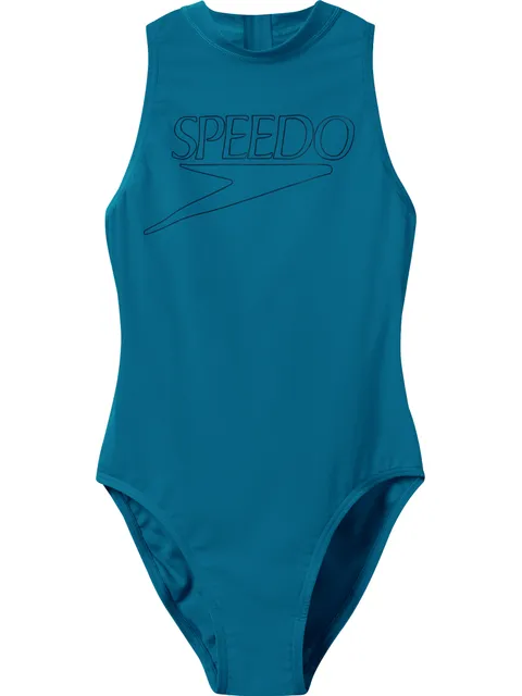 Speedo Logo Hydrasuit One Piece - Teal Abyss