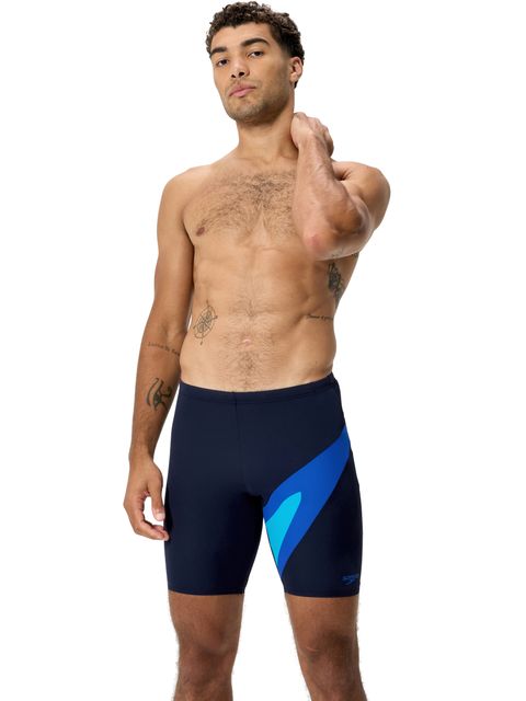 Speedo Mens Hyperboom Logo Jammers - Peacoat/Sapphire